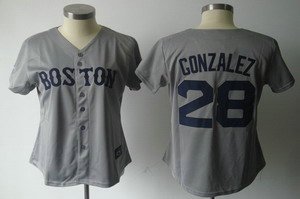 Women Boston Red Sox 28 Adrian Gonzalez Grey Jersey Women Boston Red Sox 28 Adrian Gonzalez Grey Jersey