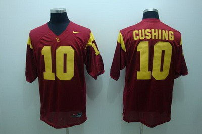 Trojans #10 Brian Cushing Red Embroidered NCAA Jersey