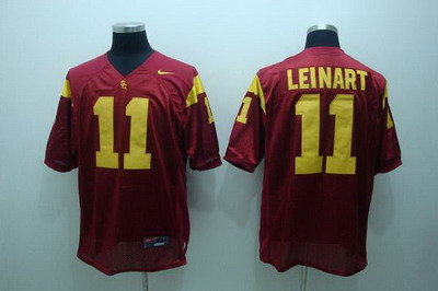 Trojans #11 Matt Leinart Red Embroidered NCAA Jersey Trojans #11 Matt Leinart Red Embroidered NCAA Jersey