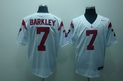 Trojans #7 Matt Barkley White Embroidered NCAA Jersey Trojans #7 Matt Barkley White Embroidered NCAA Jersey