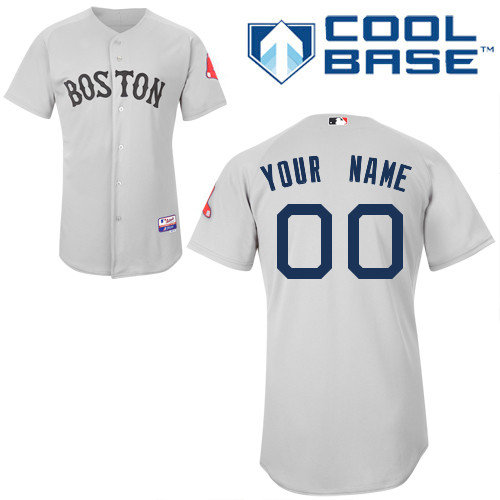 Boston Red Sox Personalized custom Grey Jersey
