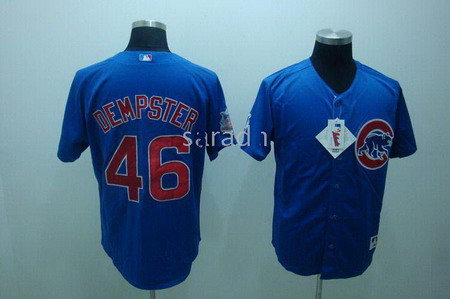 Chicago Cubs 46 Ryan Dempster BLUE 2010 Josh