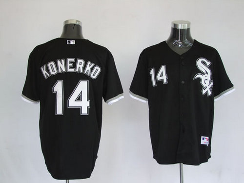 MLB Jerseys Chicago White Sox 14 Paul Konerko Black