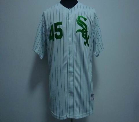 Chicago White sox 45 JENKS White green strip Chicago White sox 45 JENKS White green strip