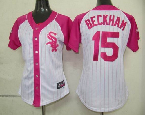 2012 Women Pink Splash Fashion Jersey by Majestic Chicago White Sox Gordon Beckham 15 white jerseys 2012 Women Pink Splash Fashion Jersey by Majestic Chicago White Sox Gordon Beckham 15 white jerseys
