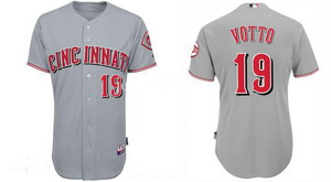 Cincinnati Reds 19 Joey Votto Baseball Authentic Grey Jerseys Cincinnati Reds 19 Joey Votto Baseball Authentic Grey Jerseys