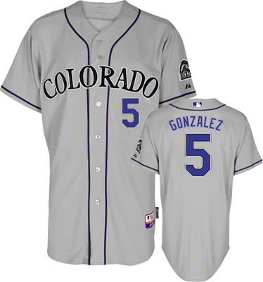 2012 new Colorado Rockies 5 Carlos Gonzalez Grey Cool Base Jerseys