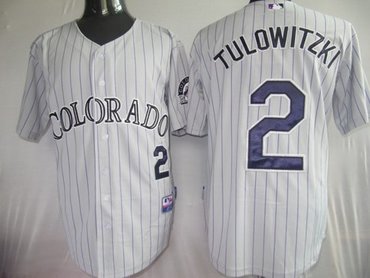 Colorado Rockies 2 Tulowitzki Grey Jerseys