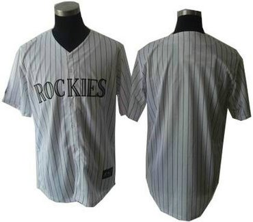 Colorado Rockies Jerseys blank jersey white