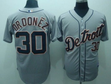 Detroit Tigers 30 Drdonez Gray 2010 Cool Base Jerseys