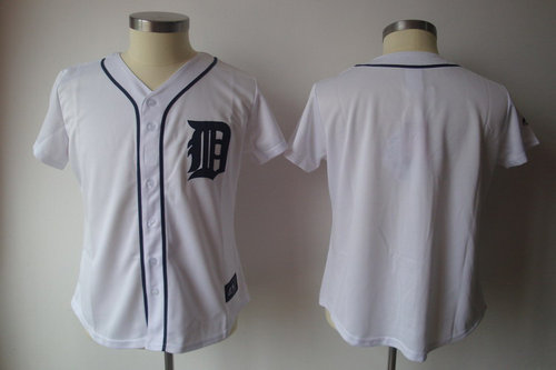 2011 Womennull Jersey by Majestic Athletic Tigers blank white