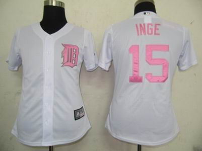 Women Jerseys Detroit Tigers 15 Inge White Women Jerseys Detroit Tigers 15 Inge White