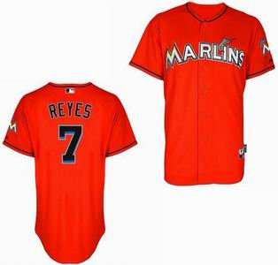 Miami Marlins 7 Jose Reyes orange Cool Base Jersey Miami Marlins 7 Jose Reyes orange Cool Base Jersey