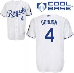 MLB Kansas City Royals white 4# Gordon cool base jerseys MLB Kansas City Royals white 4# Gordon cool base jerseys