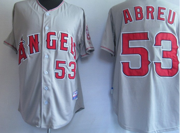 MLB jerseys Los Angeles Angels 53# Abreu Grey