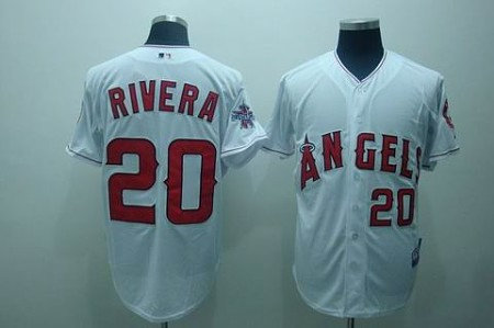 MLB Los Angeles Angels #20 Rivera white(cool base) MLB Los Angeles Angels #20 Rivera white(cool base)