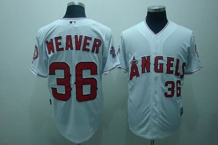 MLB Los Angeles Angels #36 Weaver white(cool base) MLB Los Angeles Angels #36 Weaver white(cool base)