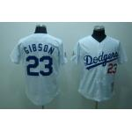 mlb los angeles dodgers #23 gibson m&n  white