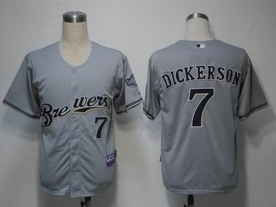 MLB Jerseys Milwaukee Brewers 7 Dickerson Grey Cool MLB Jerseys Milwaukee Brewers 7 Dickerson Grey Cool