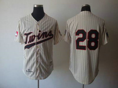 Minnesota Twins 28 BLYLEVEN Cooperstown Throwback cream Minnesota Twins 28 BLYLEVEN Cooperstown Throwback cream