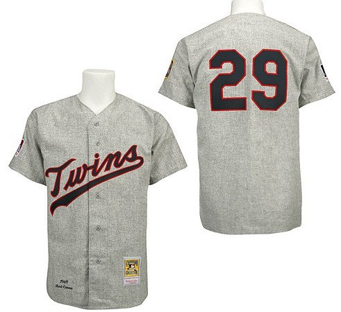 Minesota Twins 29 Rod Carew Grey Throwback jerseys