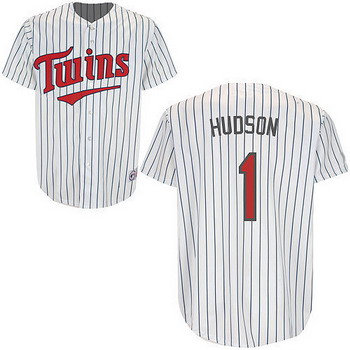 Minnesota Twins 1 Hudson White(blue strip) Jerseys Minnesota Twins 1 Hudson White(blue strip) Jerseys