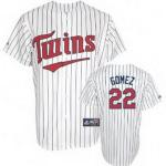 mlb minnesota twins #22 gomez white(blue strip) mlb minnesota twins #22 gomez white(blue strip)