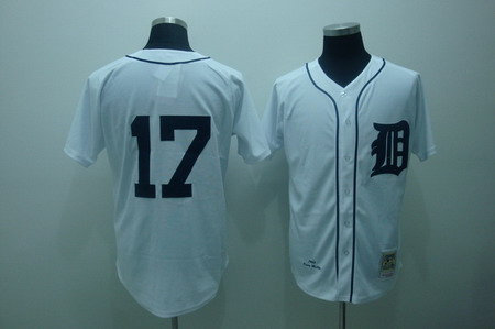 Mitchell Ness Detroit Tigers 17 White Authentic Baseball Jersey Mitchell Ness Detroit Tigers 17 White Authentic Baseball Jersey