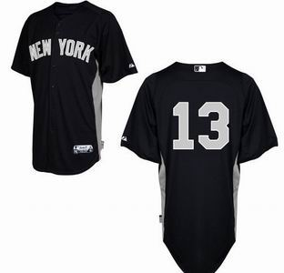 New York Yankees 2011 13 Alex Rodriguez black jersey