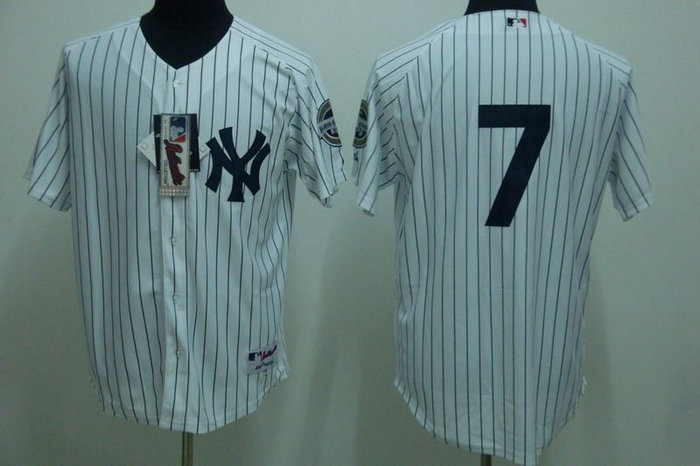 MLB Jersey New York Yankees #7 Mantle White Jersey MLB Jersey New York Yankees #7 Mantle White Jersey