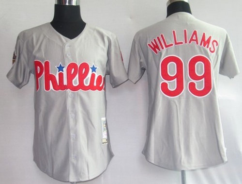 MLB Jerseys Philadephia Phillis 99# Williams grey MLB Jerseys Philadephia Phillis 99# Williams grey