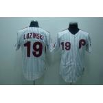 mlb philadelphia phillies #19 luzinski m&n white mlb philadelphia phillies #19 luzinski m&n white
