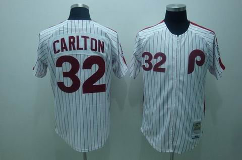 mlb philadelphia phillies #32 carlton m&n white(red strip) mlb philadelphia phillies #32 carlton m&n white(red strip)