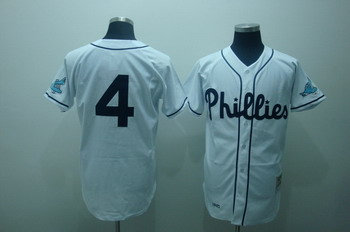 Philadelphia Phillies 1945 Jerseys 4 Jimmie Fox Mitchell and ness Philadelphia Phillies 1945 Jerseys 4 Jimmie Fox Mitchell and ness