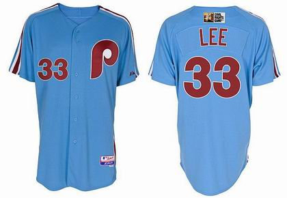 Philadephia Phillis 33 Lee blue Jerseys