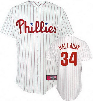 Roy Halladay Jersey White 34 Philadelphia Phillies Jersey Cool base Roy Halladay Jersey White 34 Philadelphia Phillies Jersey Cool base