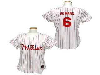 Women MLB Jerseys Philadephia Phillies 6# HOWARD Jerseys