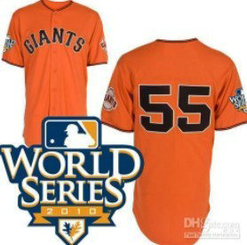 San Francisco Giants 55 Lincecum 2010 World Series Orange Jersey San Francisco Giants 55 Lincecum 2010 World Series Orange Jersey