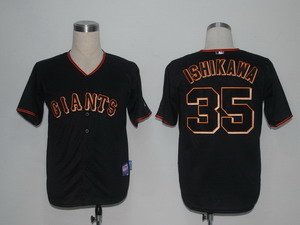 MLB Jerseys San Francisco Giants 35 Ishikawa Black