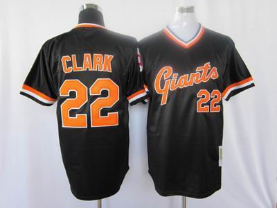 san francisco giants 22 clark black mitchell&ness san francisco giants 22 clark black mitchell&ness