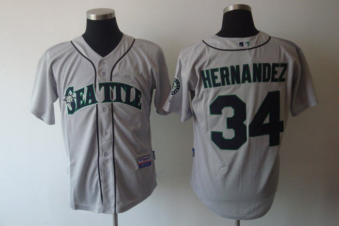 Seattle Mariners 34# hernandez grey