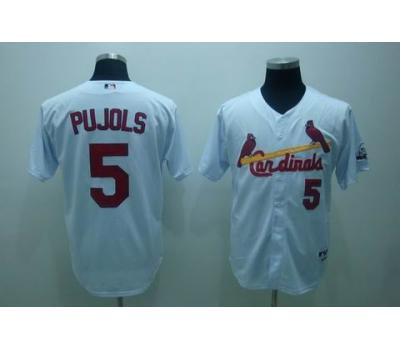 mlb st.louis cardinals #5 pujols 2009 all star game patch white mlb st.louis cardinals #5 pujols 2009 all star game patch white
