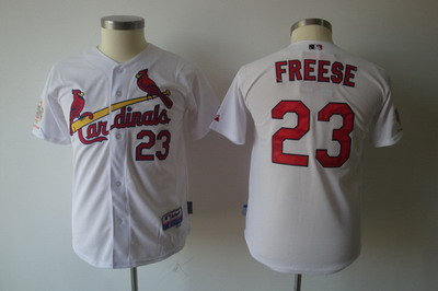 Youth St. Cardinals 23 David Freese white jerseys 2011 World Series Youth St. Cardinals 23 David Freese white jerseys 2011 World Series