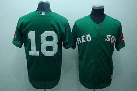 MLB Jerseys Boston Red Sox #18 daisuke matsuzaka green(cool base) MLB Jerseys Boston Red Sox #18 daisuke matsuzaka green(cool base)