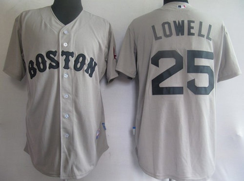 MLB Jerseys Boston Red Sox 25# LOWELL Grey MLB Jerseys Boston Red Sox 25# LOWELL Grey