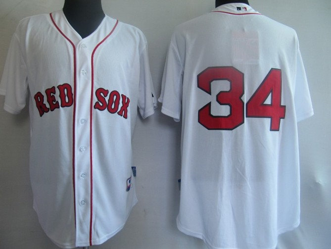MLB Jerseys Boston Red Sox 34 David Ortiz white  34
