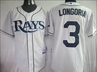 Tampa Bay Rays 3 Longoria Grey jerseys