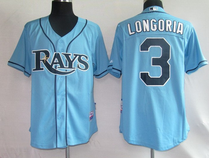 Tampa Bay Rays 3 Longoria LT Blue Tampa Bay Rays 3 Longoria LT Blue