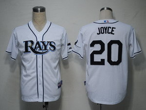 MLB Jerseys Tampa Bay Rays 20 Joyce White Cool Base
