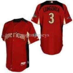 Tampa Bay Rays 3# Evan 2011 All-star Red Jerseys